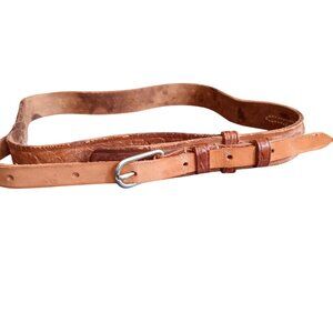 1OF1 sz 28 Vintage Western Cowgirl Belt Floral Embossed Scout/Ranger Skinny